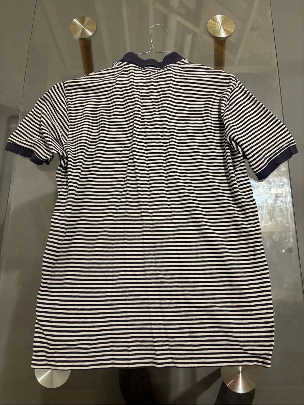 Ralph Lauren Navy and White Striped Polo